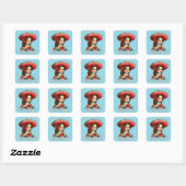 Orgullosa de ser Hispana Spaans erfgoed Vierkante Sticker (Vel)