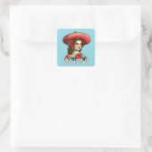 Orgullosa de ser Hispana Spaans erfgoed Vierkante Sticker (Tas)