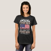 Orgulloso De Ser De Phoenix porque es chingón T-shirt (Voorkant volledig)