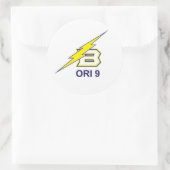 ORI 9 - Rondtrekkers Ronde Sticker (Tas)