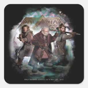 Ori, Dori en Nori Vierkante Sticker