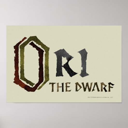 Ori Name Poster (Voorkant)