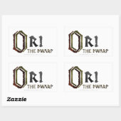 Ori Name Rechthoekige Sticker (Vel)