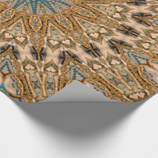 Oriënt - 1 glanzend omslagpapier, 30 x 6 inch cadeaupapier (Hoek)