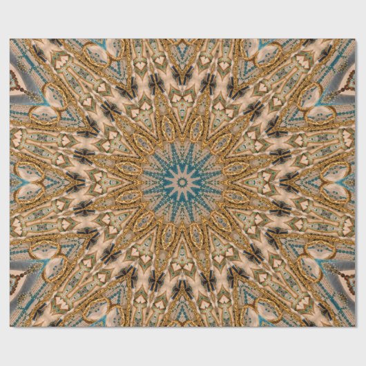 Oriënt - 1 glanzend omslagpapier, 30 x 6 inch cadeaupapier (Vlak)