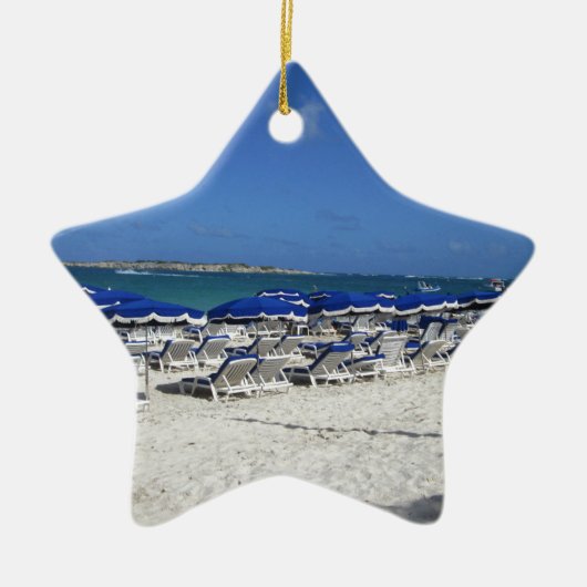 Orient Bay Beach Keramisch Ornament (Voorkant)