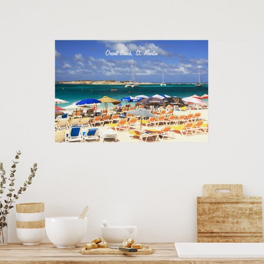 Orient Beach, St. Martin Poster (Keuken)