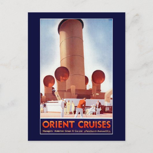 Orient Cruises Big Funnel Briefkaart (Voorkant)