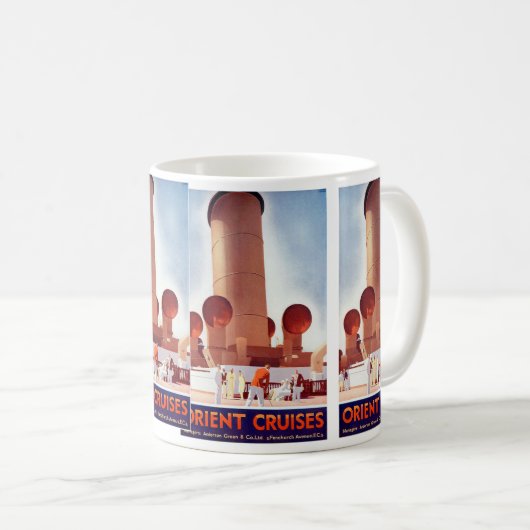 Orient Cruises Big Funnel Koffiemok (Voorkant rechts)