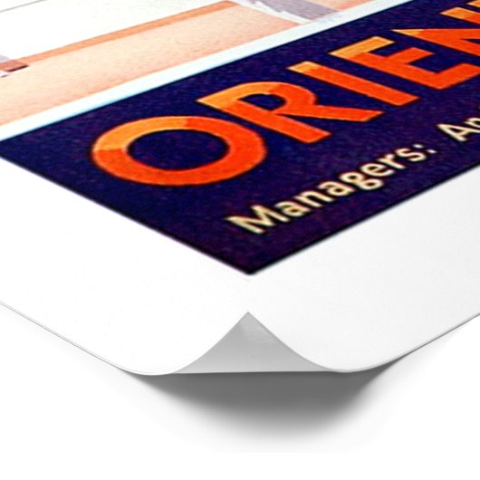 Orient Cruises Big Funnel Poster (Hoek)