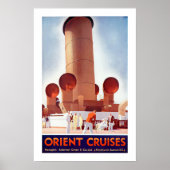Orient Cruises Big Funnel Poster (Voorkant)