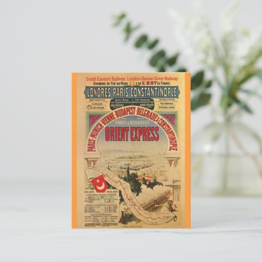 Orient Express Briefkaart (Staand voorkant)