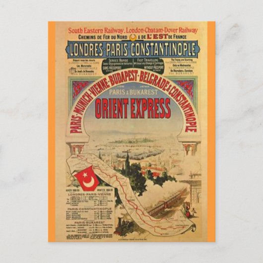 Orient Express Briefkaart (Voorkant)