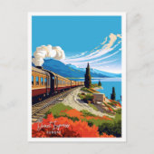 Orient Express Europe Travel  illustratie Briefkaart (Voorkant)