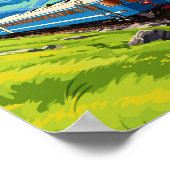 Orient Express Europe vintage reisillustratie Poster (Hoek)