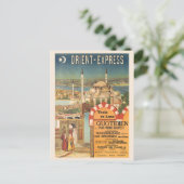 Orient Express France Vintage Poster 1910s Briefkaart (Staand voorkant)