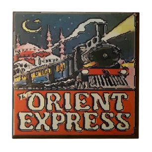 Orient Express Paris Poster Tegel Tegeltje