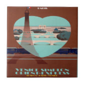 Orient Express Paris Poster Tegeltje (Voorkant)