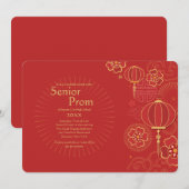 Orient Express Prom-uitnodiging Kaart (Voorkant / Achterkant)