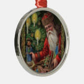 Orient Express Santa Metalen Ornament (Rechts)
