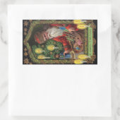 Orient Express Santa Rechthoekige Sticker (Tas)