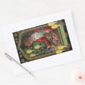 Orient Express Santa Rechthoekige Sticker (Envelop)