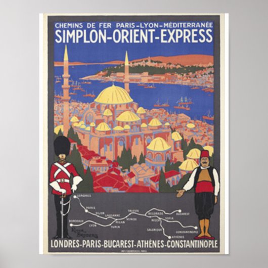 Orient Express to Constantinopel Poster (Voorkant)