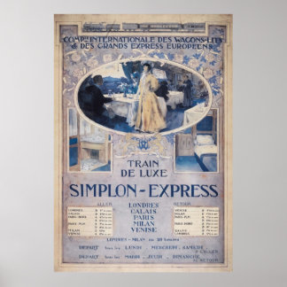 Orient Express Train Travel Print 1906
