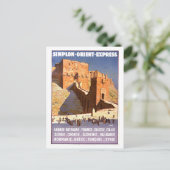 Orient Express Travel Poster Briefkaart (Staand voorkant)