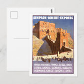 Orient Express Travel Poster Briefkaart (Voorkant / Achterkant)