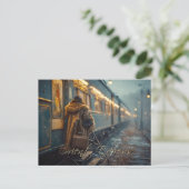 Orient Express Trein Reizen Ai Verbeeld Briefkaart (Staand voorkant)