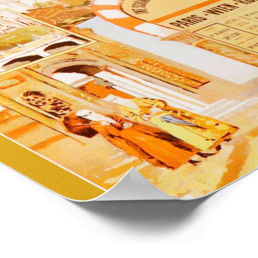 Orient Express uit Parijs Poster (Hoek)