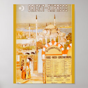 Orient Express uit Parijs Poster