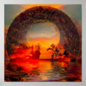 Oriënt landschap poster (Voorkant)