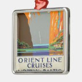 Orient Line Cruises ~ Noorwegen & Oostzee Metalen Ornament (Links)