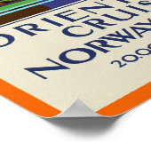 Orient Line Cruises ~ Noorwegen & Oostzee Poster (Hoek)