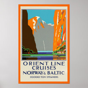 Orient Line Cruises ~ Noorwegen & Oostzee Poster