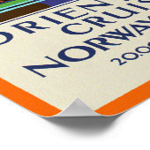 Orient Line Cruises ~ Noorwegen & Oostzee Poster (Hoek)