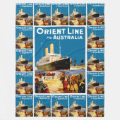Orient Line naar Australië Fleece Deken (Voorkant)