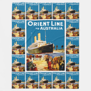 Orient Line naar Australië Fleece Deken