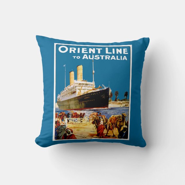 Orient Line naar Australië Kussen (Voorkant)