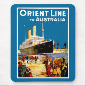 Orient Line naar Australië Muismat (Voorkant)