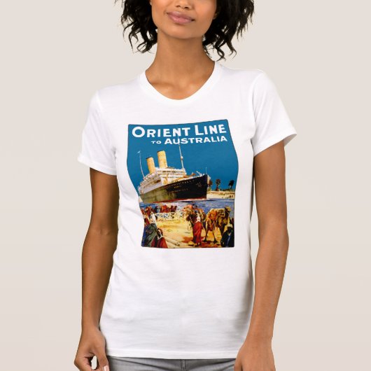Orient Line naar Australië T-shirt (Voorkant)