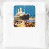 Orient Line naar Australië Vierkante Sticker (Tas)