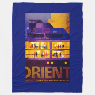 Orient Line ~ Party on Deck Fleece Deken