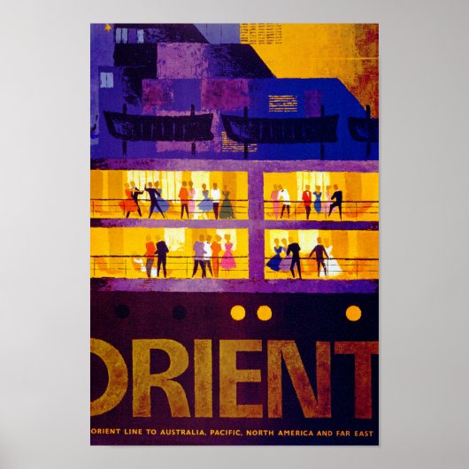 Orient Line ~ Party on Deck Poster (Voorkant)