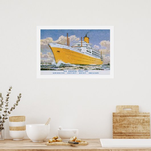 Orient Line's Orsova Poster (Keuken)