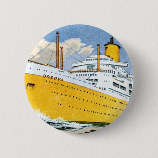 Orient Line's Orsova Ronde Button 5,7 Cm (Voorkant)