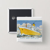 Orient Line's Orsova Vierkante Button 5,1 Cm (Voorkant /achterkant)