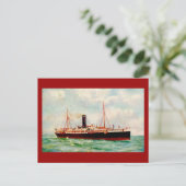 ORIENT-PACIFIC LINE R.M.S. "ORONTES" 1905 BRIEFKAART (Staand voorkant)